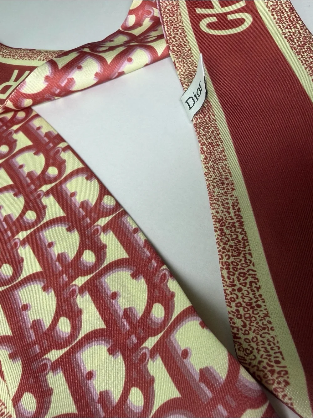 Dior Oblique Mitzah   Twilly Scarf